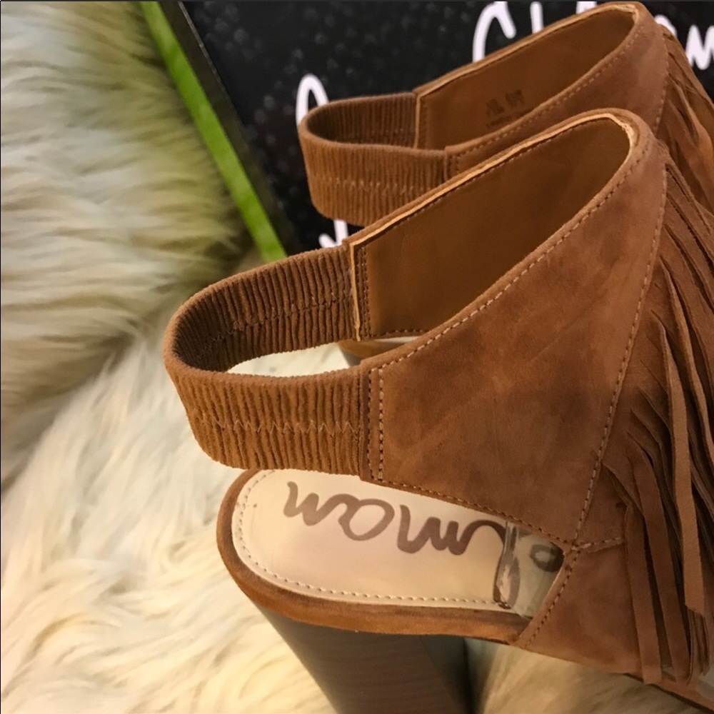 ANTHROPOLOGIE Sam Edelman fringe suede sandal - Picture 3 of 7